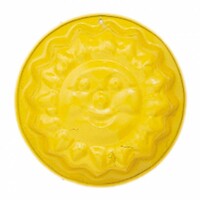 Relief-Sandform Sonne aus Metall, gelb, von Glückskäfer