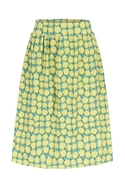 Bina Skirt, Rock, Lemon Slices, grün-gelb gemustert, von Lily Balou, Gr. 40