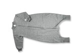 Schlafsack, langarm, uni mit Füßen, Wolle/Seide, grau, Gr. 86/92, von Lilano