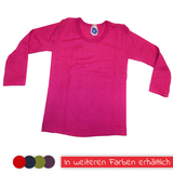 Kinder-Unterhemd 1/1 Arm aus Wolle-Seide von Cosilana, pink, 92