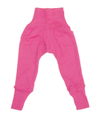 Baby-Hose mit Bund von Cosilana, Wolle/Seide, pink, 86/92