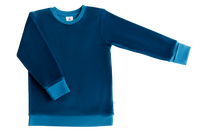 Sweatshirt aus Nicky, Leela Cotton, donaublau, 86/92