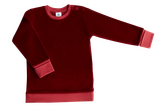 Sweatshirt aus Nicky, Leela Cotton, bordeaux, 86/92