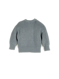 Grobstrick-Sweater von Halfen, rauchblau, Gr. 86/92