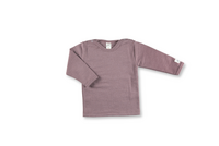 Shirt, Wolle/Seide, uni, mauve, von Lilano, Gr. 74