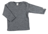 Shirt, Wolle/Seide, uni, hellgrau, von Lilano, Gr. 62