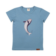 T-Shirt, Whales & Sea Turtles, Monoprint, hellblau, von Walkiddy, Gr. 116