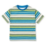 JANNIS T-Shirt von Sense Organics, grün-blau-natur gestreift, Gr. 98 (2 Jahre)