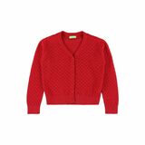 Nette Cardigan, barberry (rot), von Lily Balou, Gr. 104