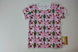 T-Shirt Füchse allover, rosa, von Anton Emma, 86/92