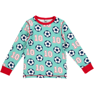 Langarm-Shirt Fußball von Maxomorra, blau, 74