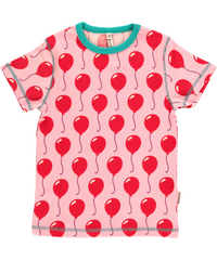 T-Shirt Luftballon von Maxomorra, rosa-rot, 80