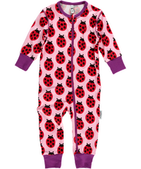 Schlafanzug Marienkäfer von Maxomorra, rosa-rot, 68