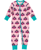 Schlafanzug Pfau von Maxomorra, rosa-lila, 68