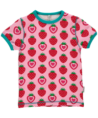 T-Shirt Erdbeere von Maxomorra, pink, 68