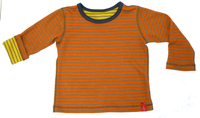 Wende-Shirt Ringel, orange-gelb, 86/92