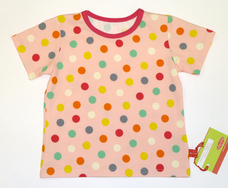 T-Shirt Punkte, rosa, von Anton Emma, 86/92