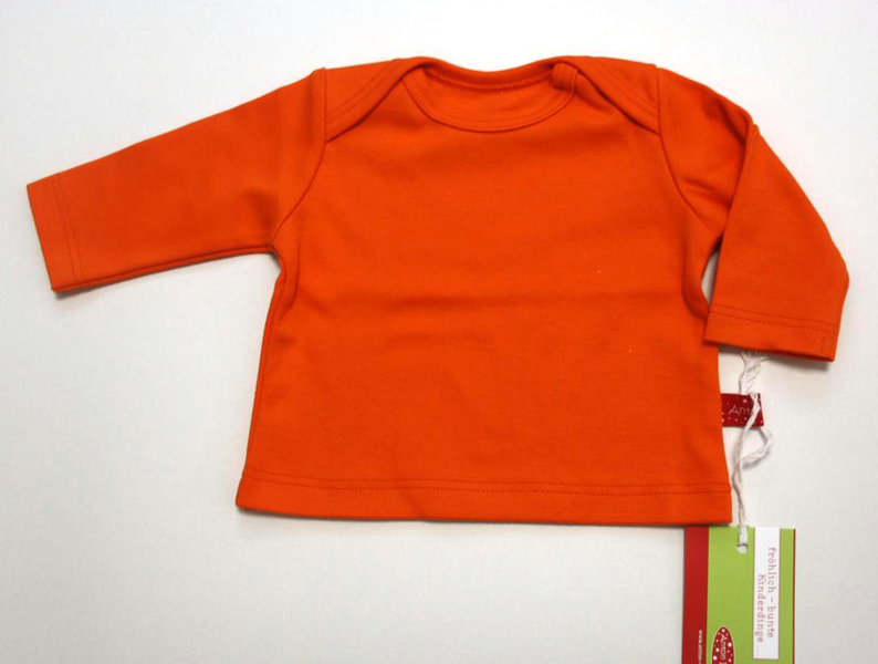 Baby-Shirt uni orange, 50/56