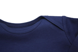 Baby-Shirt uni blau, von Anton Emma, 50/56