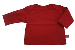 Baby-Shirt uni rot, von Anton Emma, 50/56