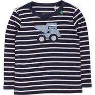 Baby T-shirt Bulldozer stripe von Fred's World navy/cream Größe 62