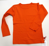 Langarm-Shirt uni orange, von Anton Emma, 122/128