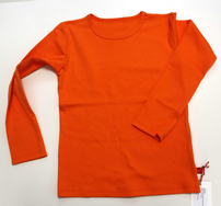 Langarm-Shirt uni orange, von Anton Emma, 98/104