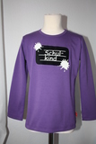 Schulkind-Shirt, lila, 134/140