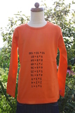 Spicker-Shirt Mathe 1x1, orange, 122/128