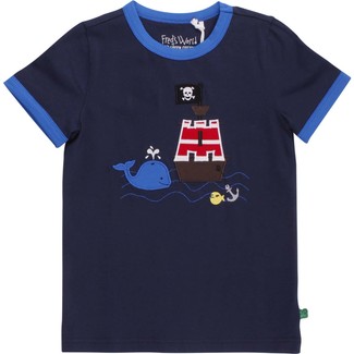Baby T-Shirt Sailor Boat, navy, Größe 92