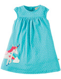 Little Lola Dress von frugi, Unicorn,  6-12 mon