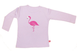 Langarm-Shirt Flamingo, flieder, von Anton Emma, 134/140