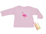 Baby-Shirt Flamingo, flieder, von Anton Emma, 50/56