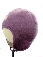 Mütze Jack aus Schurwolle-Fleece von Pickapooh, lila, 42