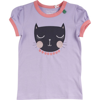 Baby T-Shirt Cats, lavendel, Gr. 68