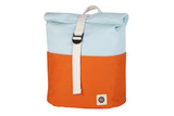 Kinderrucksack, Roll top, von Blafre, orange-hellblau, 7 Liter (1-4 Jahre)