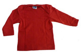 Baby-Schlupfhemd 1/1 Arm aus Wolle-Seide von Cosilana, rot, 74/80