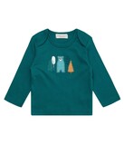 TIMBER Baby-Shirt von Sense Organics, dunkelpetrol, Bären, 50/56 (0-3 mon)