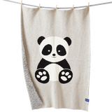 Kuscheldecke, Panda, von Quschel, 80x100cm