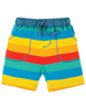 Little Stripy Shorts, Multi Rainbow Stripes, von frugi, 12-18 mon