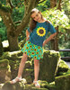 Myla T-Shirt, Steely Blue, Sunflower, von frugi, 7-8 Jahre