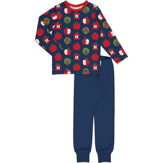 Pyjama langarm Apple, marine, Maxomorra, Gr. 86/92