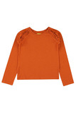 Mina Shirt mit Rüschen, von Lily Balou, potters clay (orange), Gr. 104