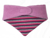 Dreieckstuch aus Schurwolle-Fleece von Pickapooh, malve (mit Baumwollseite: lila, himbeere, grau), 1