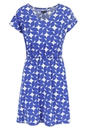 Isabella V-Neck Dress, Kleid, Cobalt Dream, blau gemustert, von Lily Balou, Gr. 34