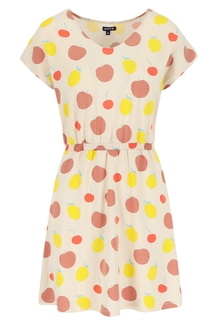 Isabella V-Neck Dress, Kleid, Fruit Salad, apricot gemustert, von Lily Balou, Gr. 34
