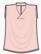 Isla drapped Top, Creole Pink (rosé), von Lily Balou, Gr. 40