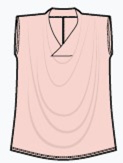 Isla drapped Top, Creole Pink (rosé), von Lily Balou, Gr. 34