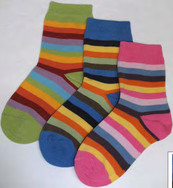 Kindersöckchen Multicolor von Grödo, Baumwolle,  Farbe regattablau-marine, 1-2