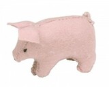 Schwein aus Filz, rosa, von Glückskäfer